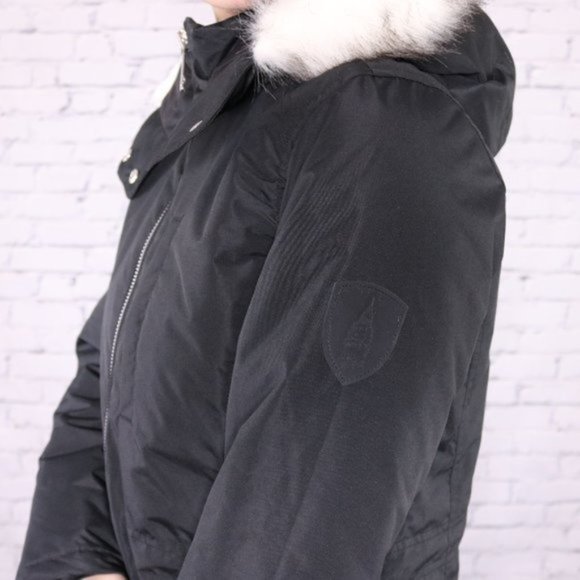 NWT London Fog black faux fur jacket R1 - Picture 7 of 10